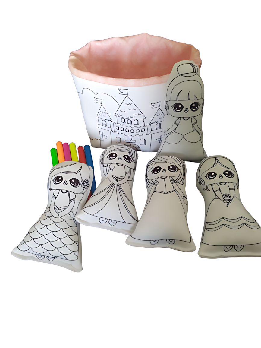 Kit de Pintura Reutilizável – Princesas | Brinquedo Educativo e Emocionante para Crianças (Cópia)