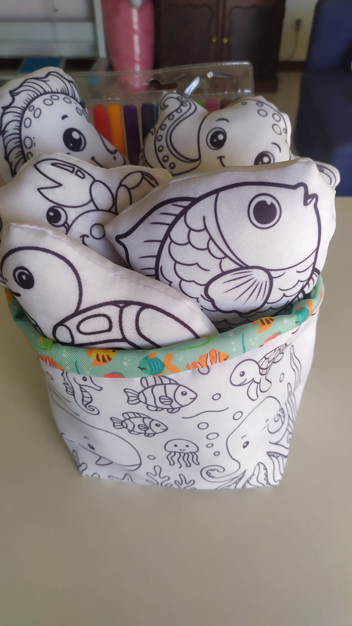 Kit de Pintura Reutilizável – Amigos do Mar| Brinquedo Lavável e Educativo (Cópia) (Cópia)