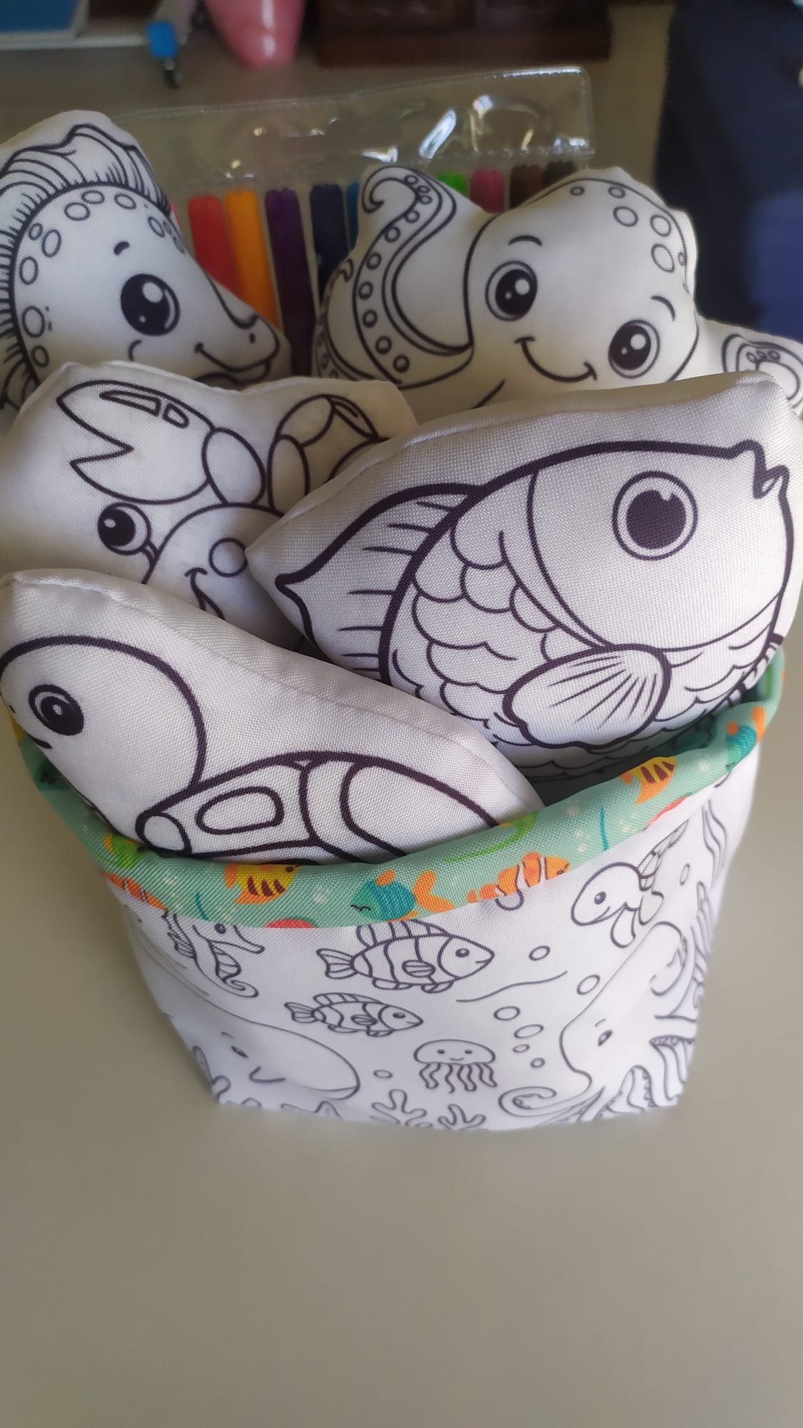 Kit de Pintura Reutilizável – Amigos do Mar| Brinquedo Lavável e Educativo (Cópia) (Cópia)