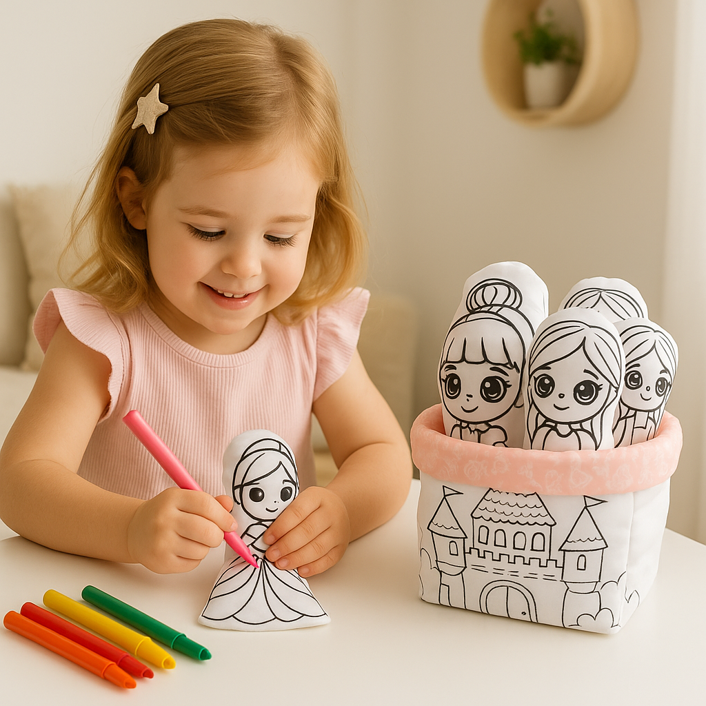 Kit de Pintura Reutilizável – Princesas | Brinquedo Educativo e Emocionante para Crianças (Cópia)