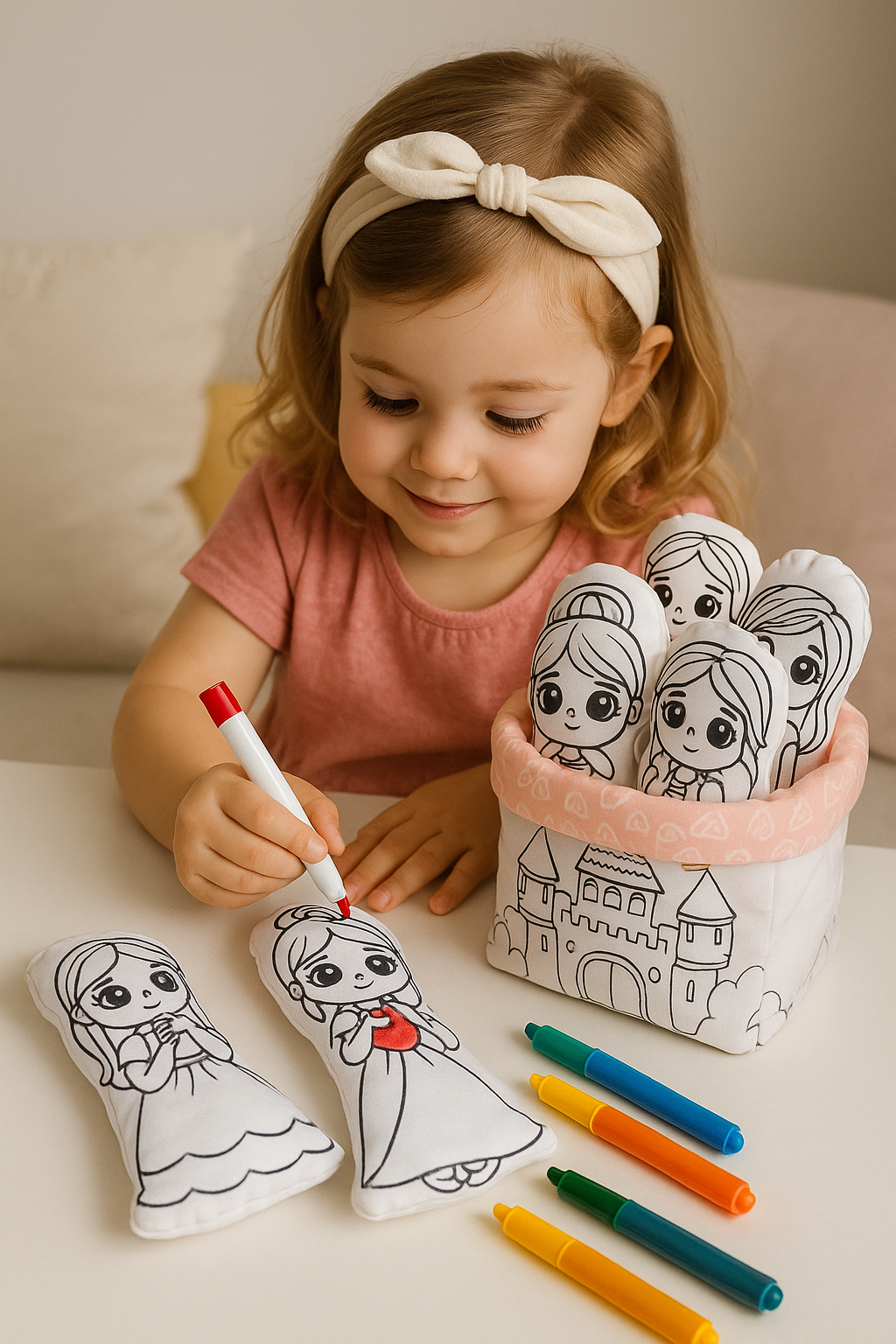 Kit de Pintura Reutilizável – Princesas | Brinquedo Educativo e Emocionante para Crianças (Cópia)
