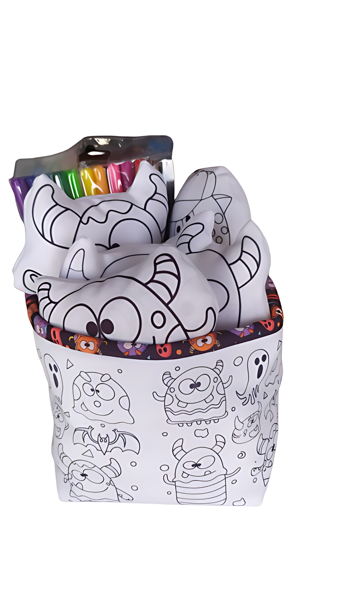 Kit de Pintura Reutilizável – Monstros Divertidos | Brinquedo Criativo para Crianças de 2 a 6 anos