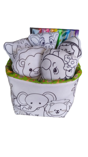 Kit de Pintura Reutilizável – Safari | Brinquedo Lavável para Crianças de 2 a 6 anos