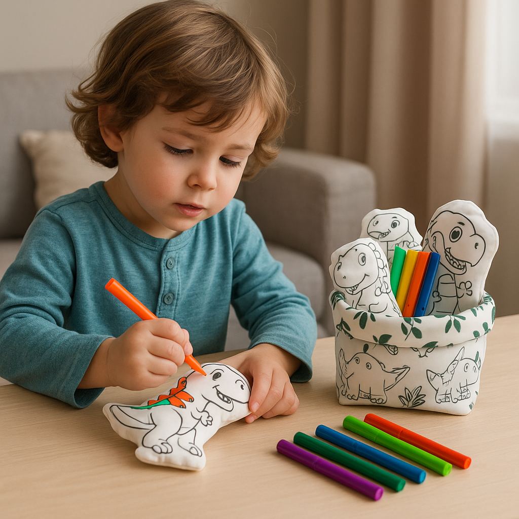 Kit de Pintura Reutilizável – Dinossauros| Brinquedo Lavável e Educativo (Cópia)