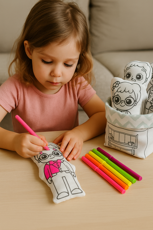 Kit de Pintura Reutilizável – Família | Brinquedo Educativo e Emocionante para Crianças